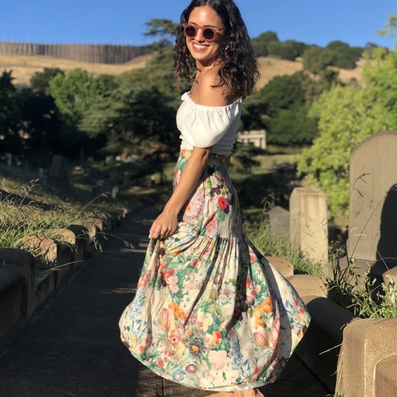 Samantha Pleet Floral Maxi Skirt - Picture 4 of 10